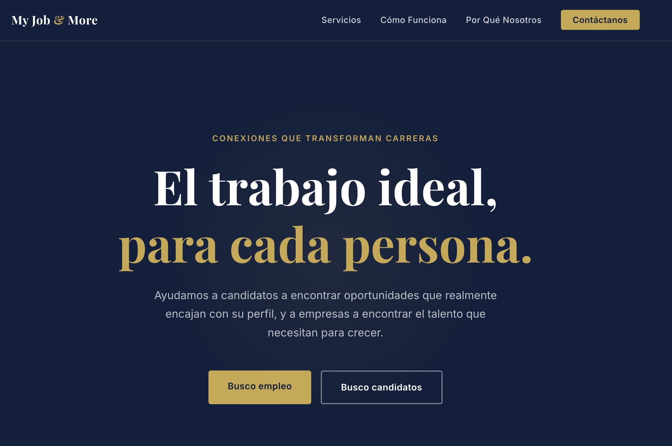MyJob&More Website Screenshot